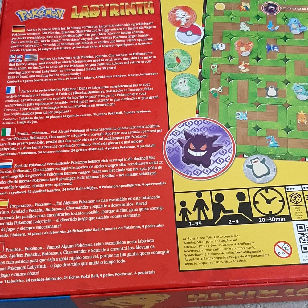NIB Pokemon Labyrinth Board Game